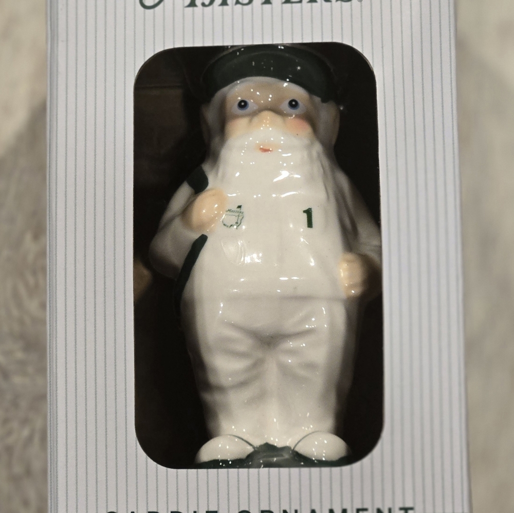 Masters Christmas Mini Caddie Gnome Ornament 2025